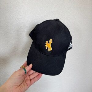 Adidas black Wyoming Cowboys baseball cap
